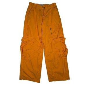 BDG Urban Outfitters Womens Orange Wide Leg Cargo Pants Cotton Size S B8-05